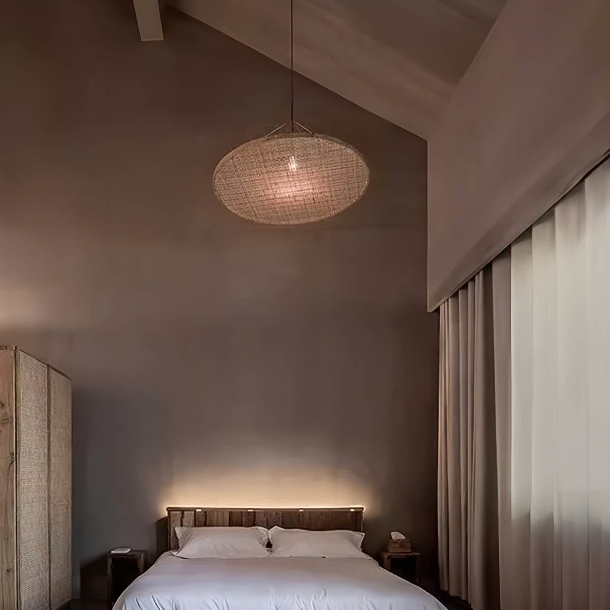 
Wickham Loop Bamboo Pendant Light — photo 7