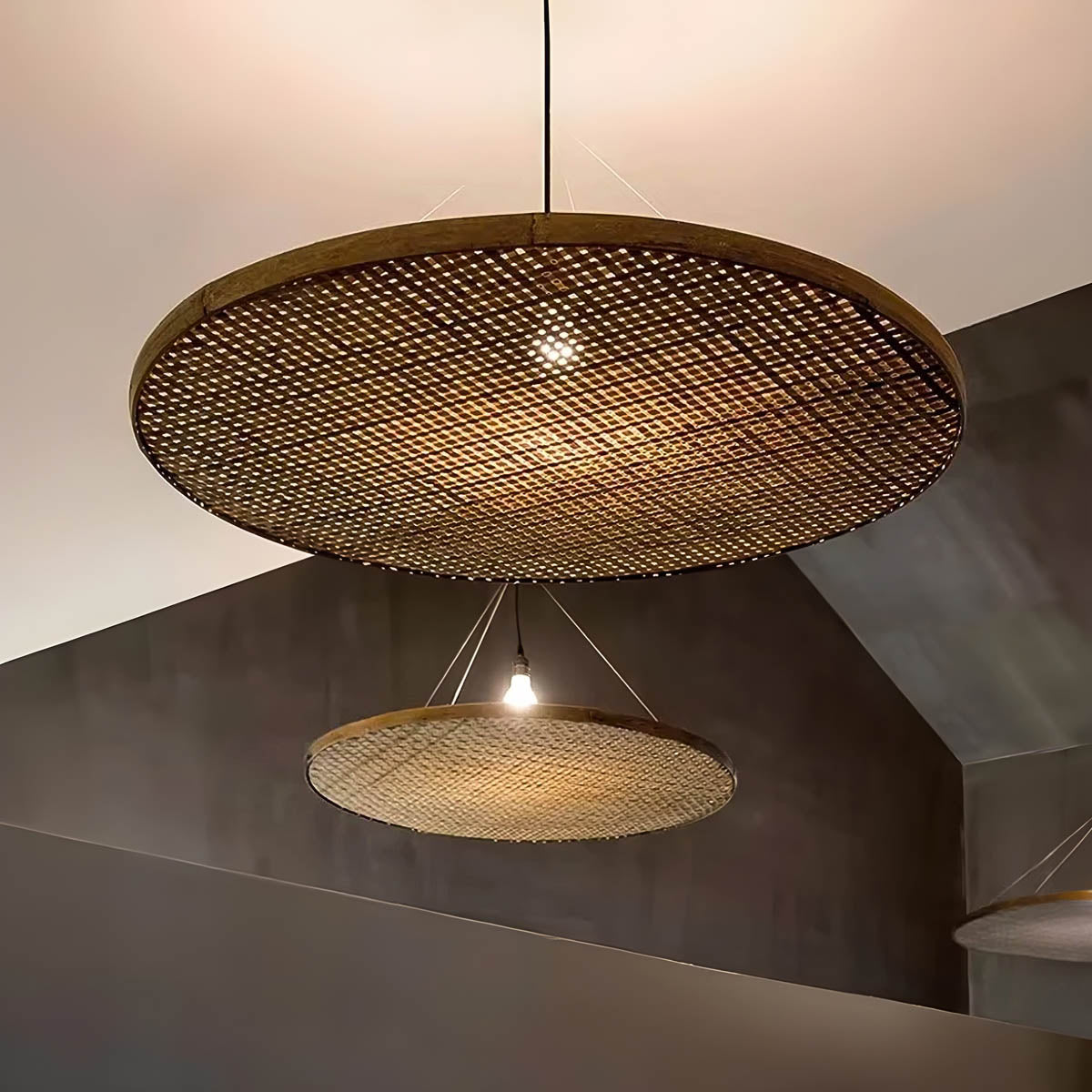 
Wickham Loop Bamboo Pendant Light — photo 2