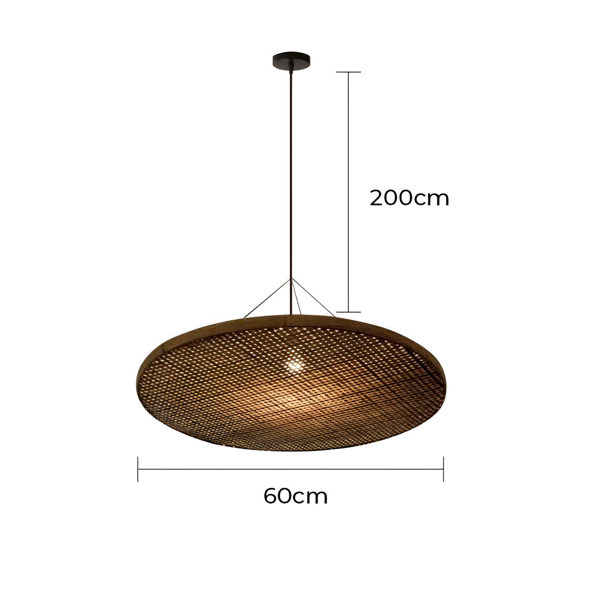 
Wickham Loop Bamboo Pendant Light — photo 10