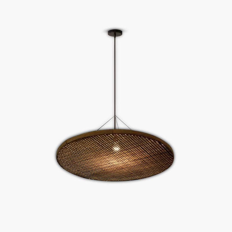 Wickham Loop Bamboo Pendant Light — gallery image 1