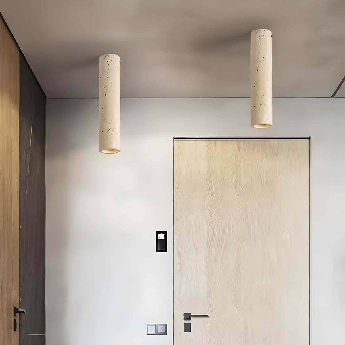Willoughby Loop Travertine Ceiling Light — gallery image 10