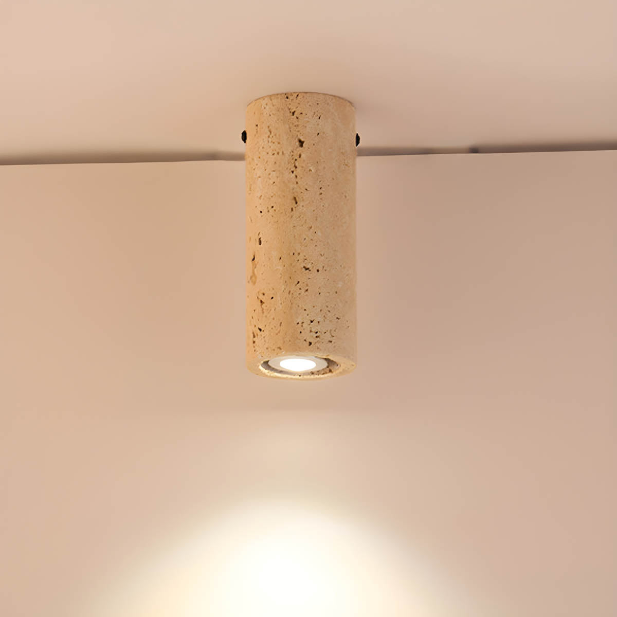 Willoughby Loop Travertine Ceiling Light — gallery image 15