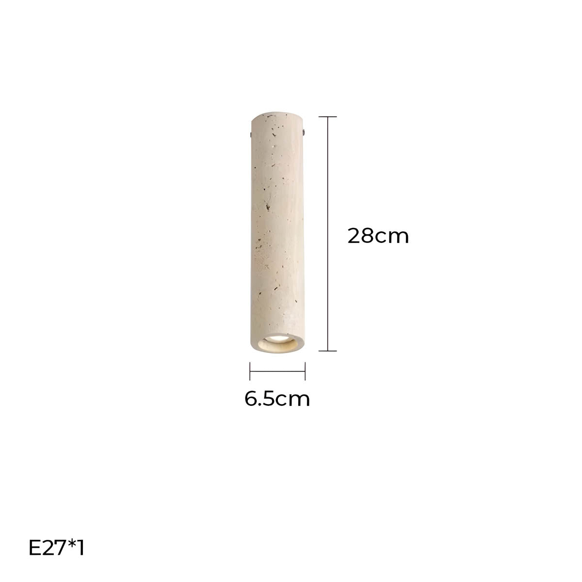Willoughby Loop Travertine Ceiling Light — gallery image 18
