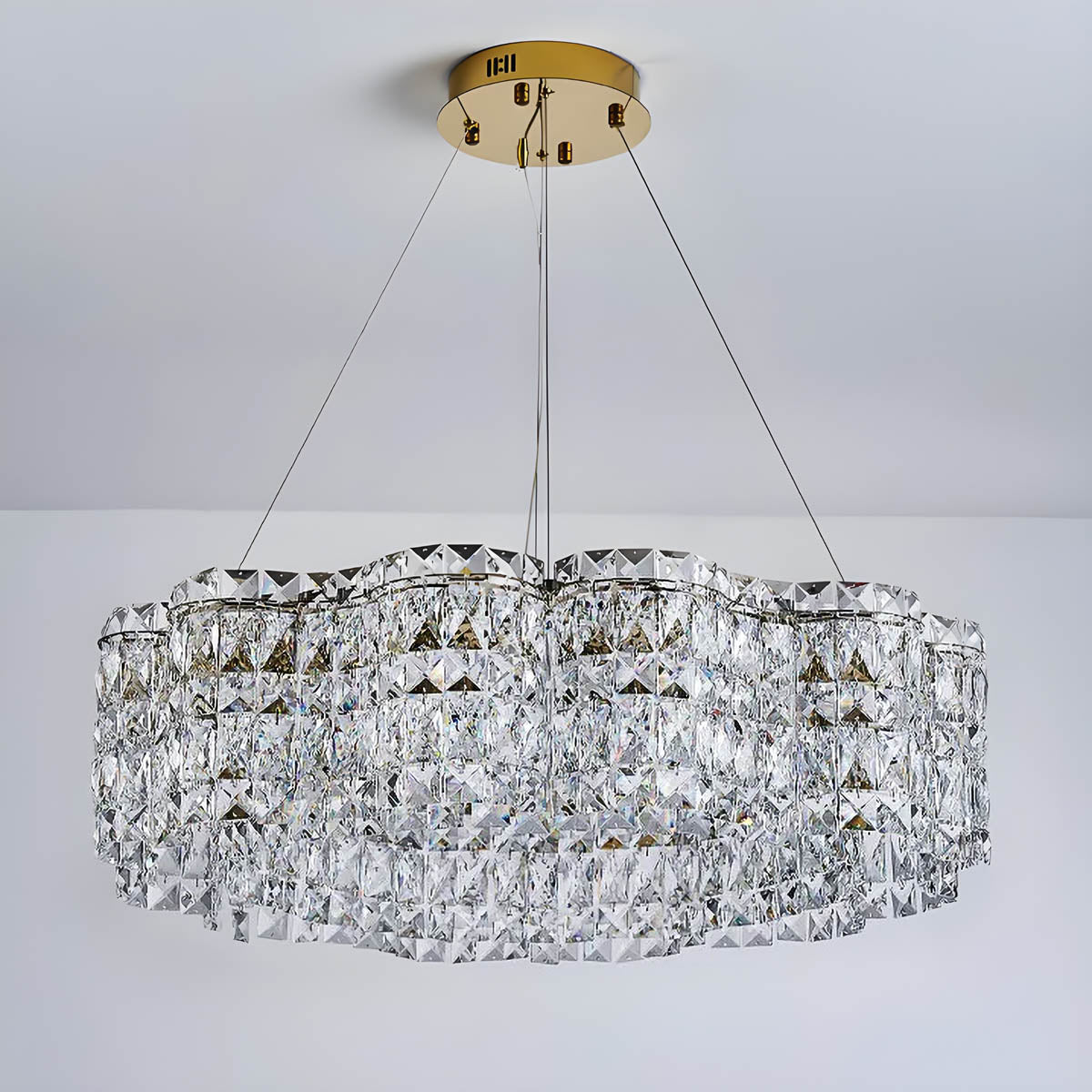 Acorn Loop Crystal Linear Chandelier — gallery image 10