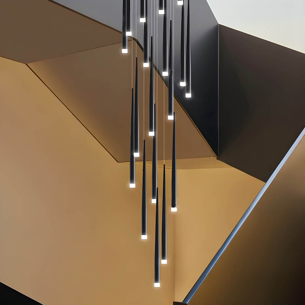 Eversley Loop Acrylic Spiral Chandelier — gallery image 4