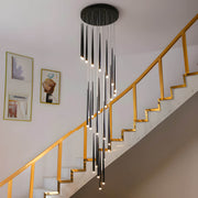 Eversley Loop Acrylic Spiral Chandelier — gallery image 5