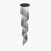 Eversley Loop Acrylic Spiral Chandelier — gallery image 1