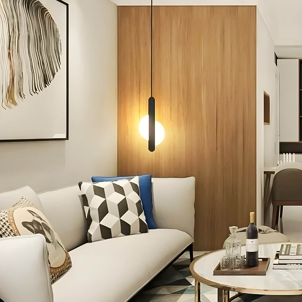 Greystone Loop Aluminum Cluster Pendant Light — gallery image 2