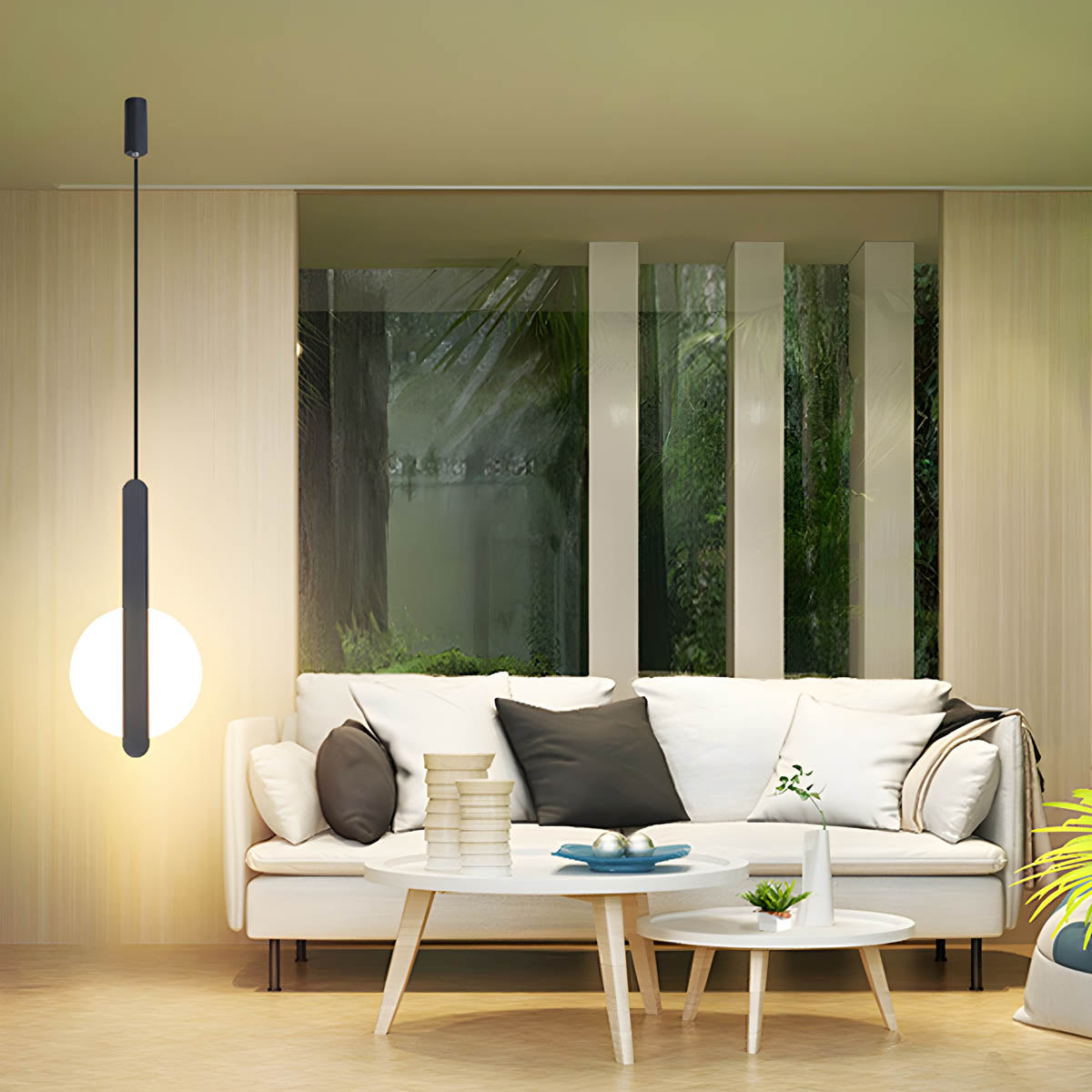 Greystone Loop Aluminum Cluster Pendant Light — gallery image 5
