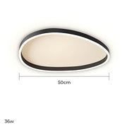 Elmsford Loop Aluminum Pebble Ceiling Light — gallery image 6