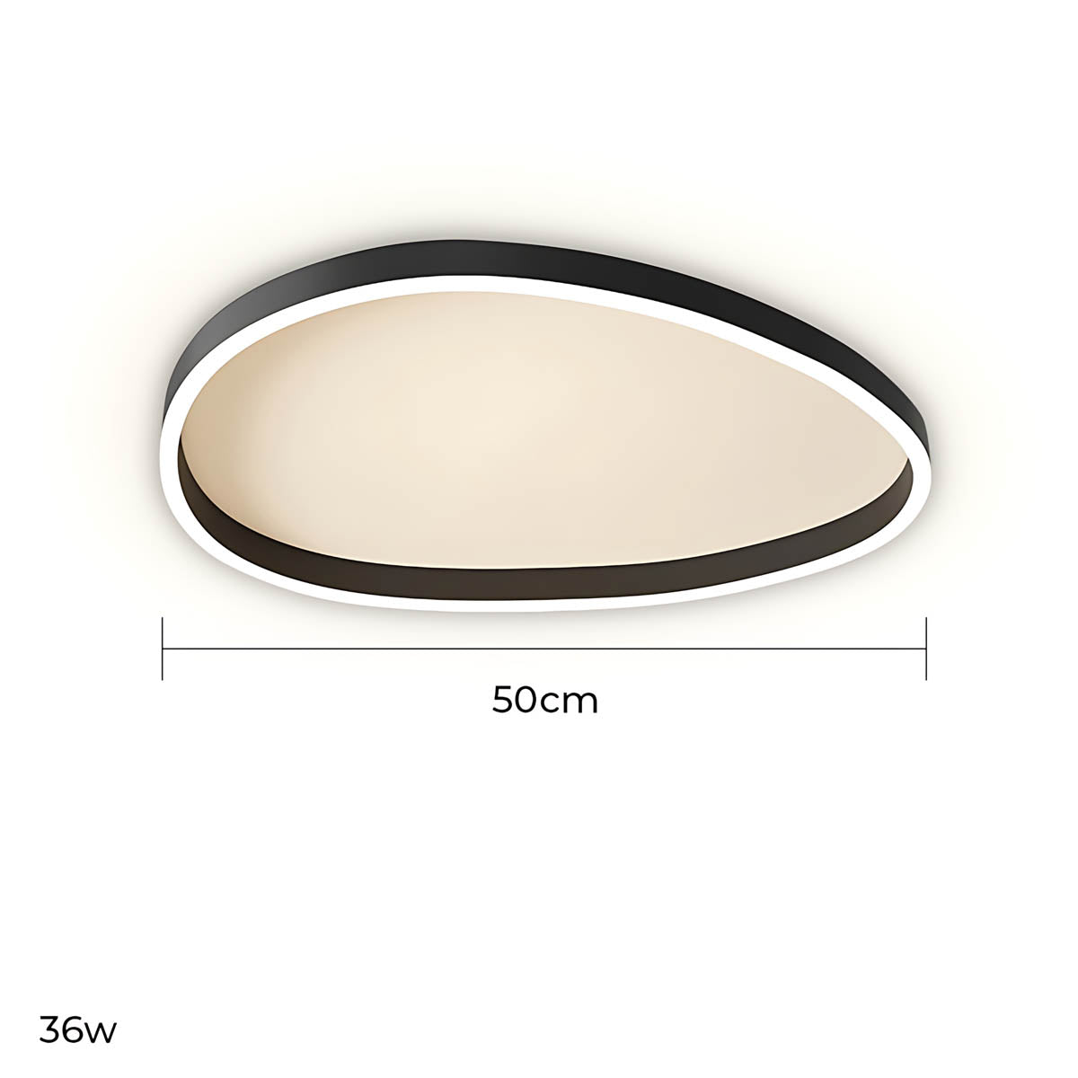 Elmsford Loop Aluminum Pebble Ceiling Light — gallery image 6