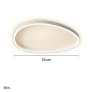 Elmsford Loop Aluminum Pebble Ceiling Light — gallery image 7