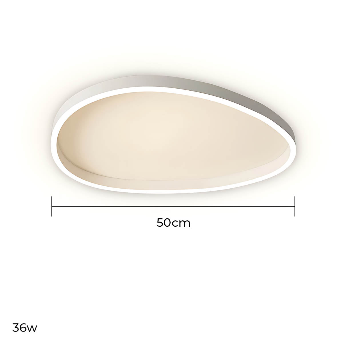 Elmsford Loop Aluminum Pebble Ceiling Light — gallery image 7
