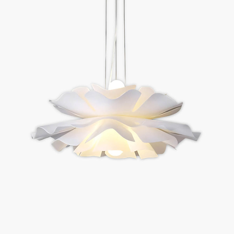Foxglove Loop Acrylic Petal Pendant Light — gallery image 1