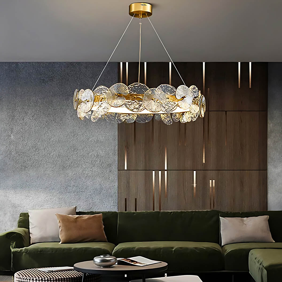 Blackthorn Loop Glass Chandelier — gallery image 5