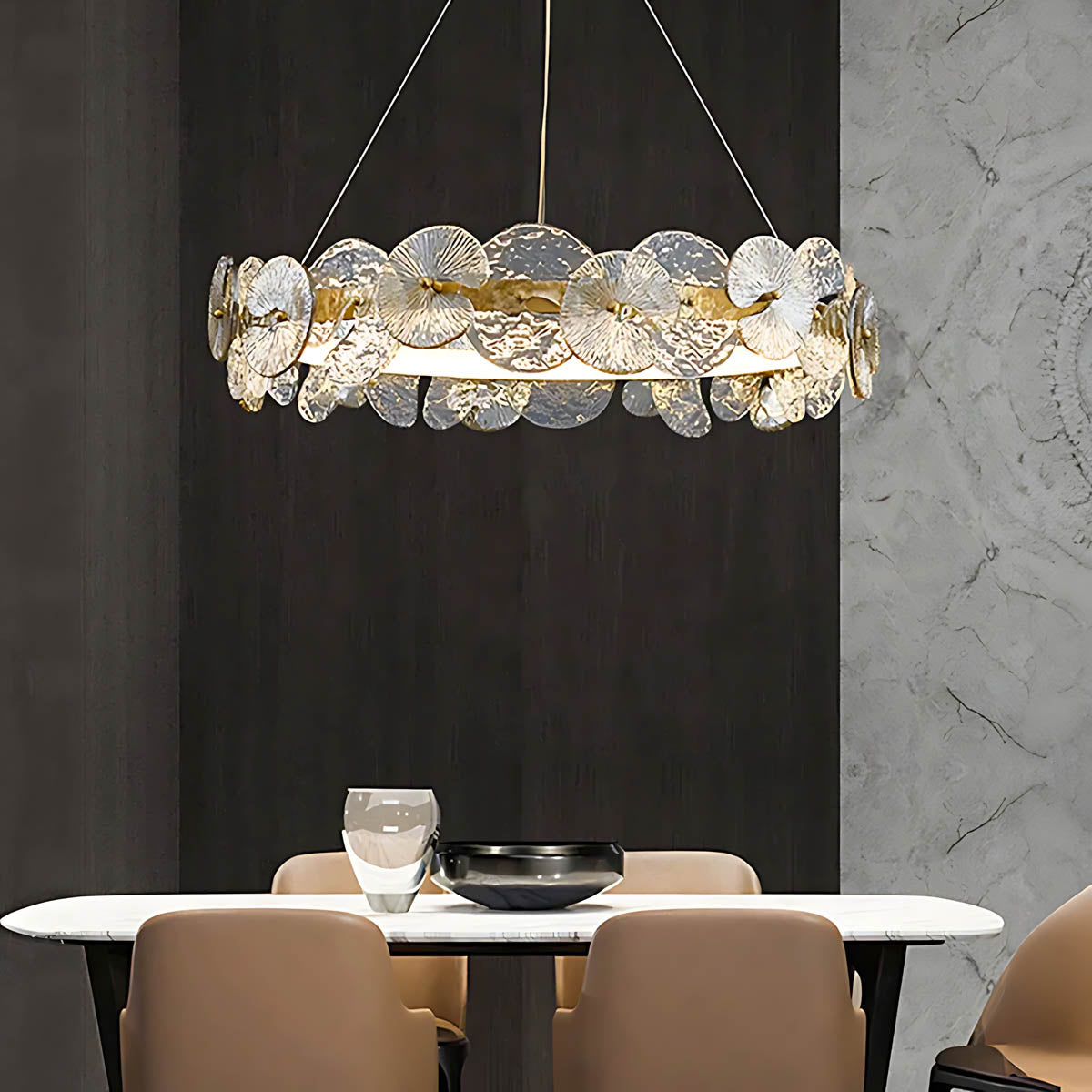Blackthorn Loop Glass Chandelier — gallery image 7