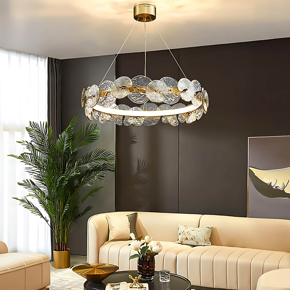 Blackthorn Loop Glass Chandelier — gallery image 8