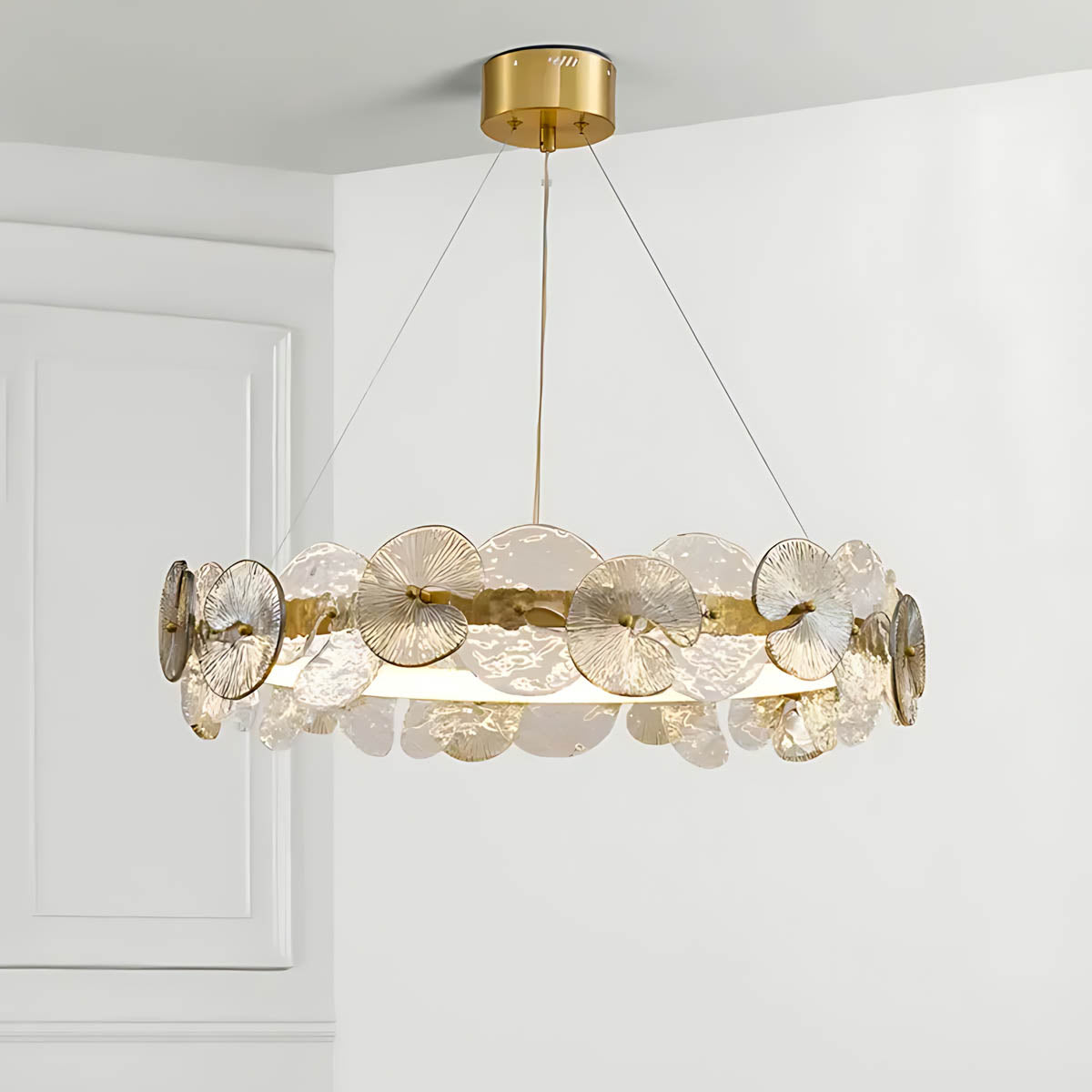 Blackthorn Loop Glass Chandelier — gallery image 13
