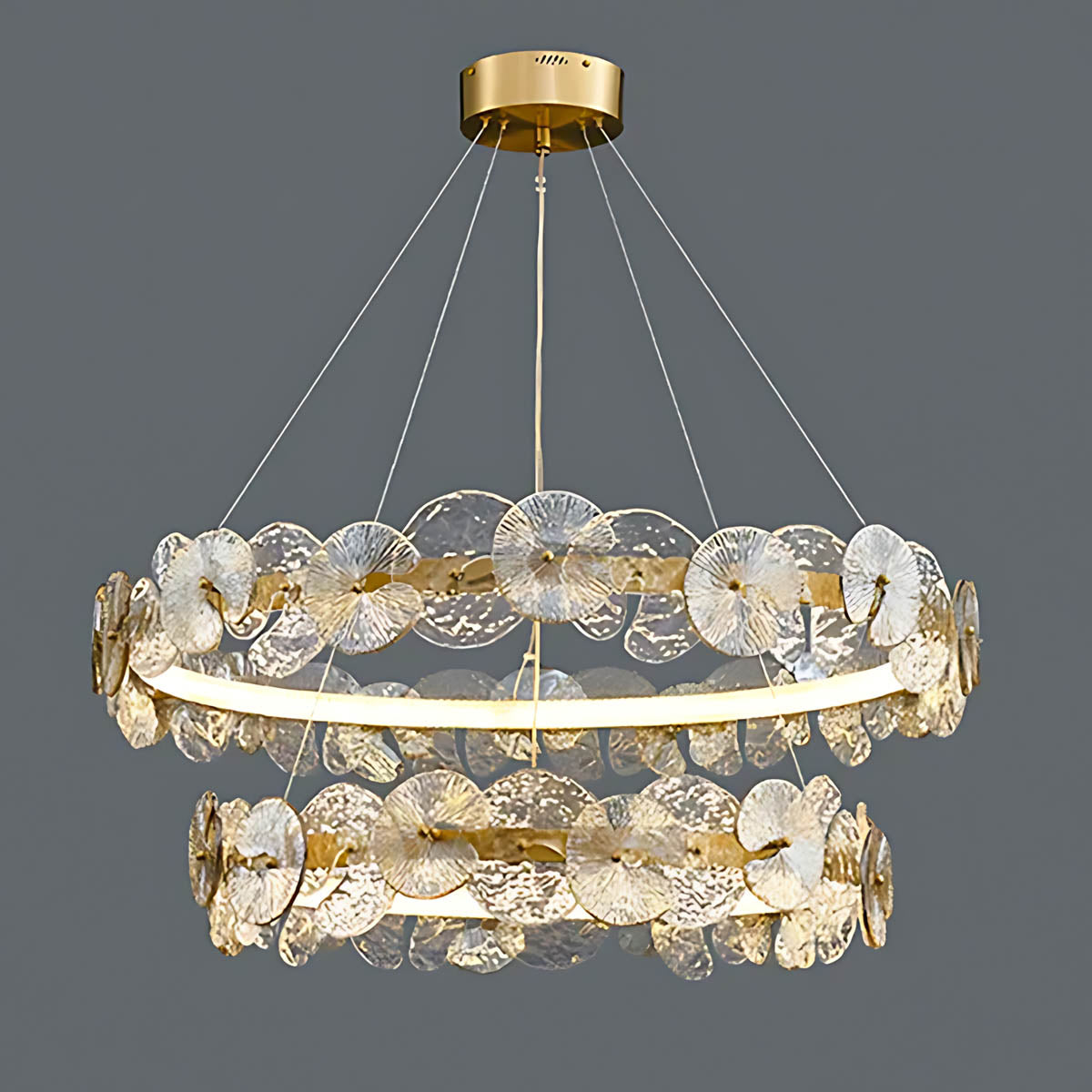 Blackthorn Loop Glass Chandelier — gallery image 12