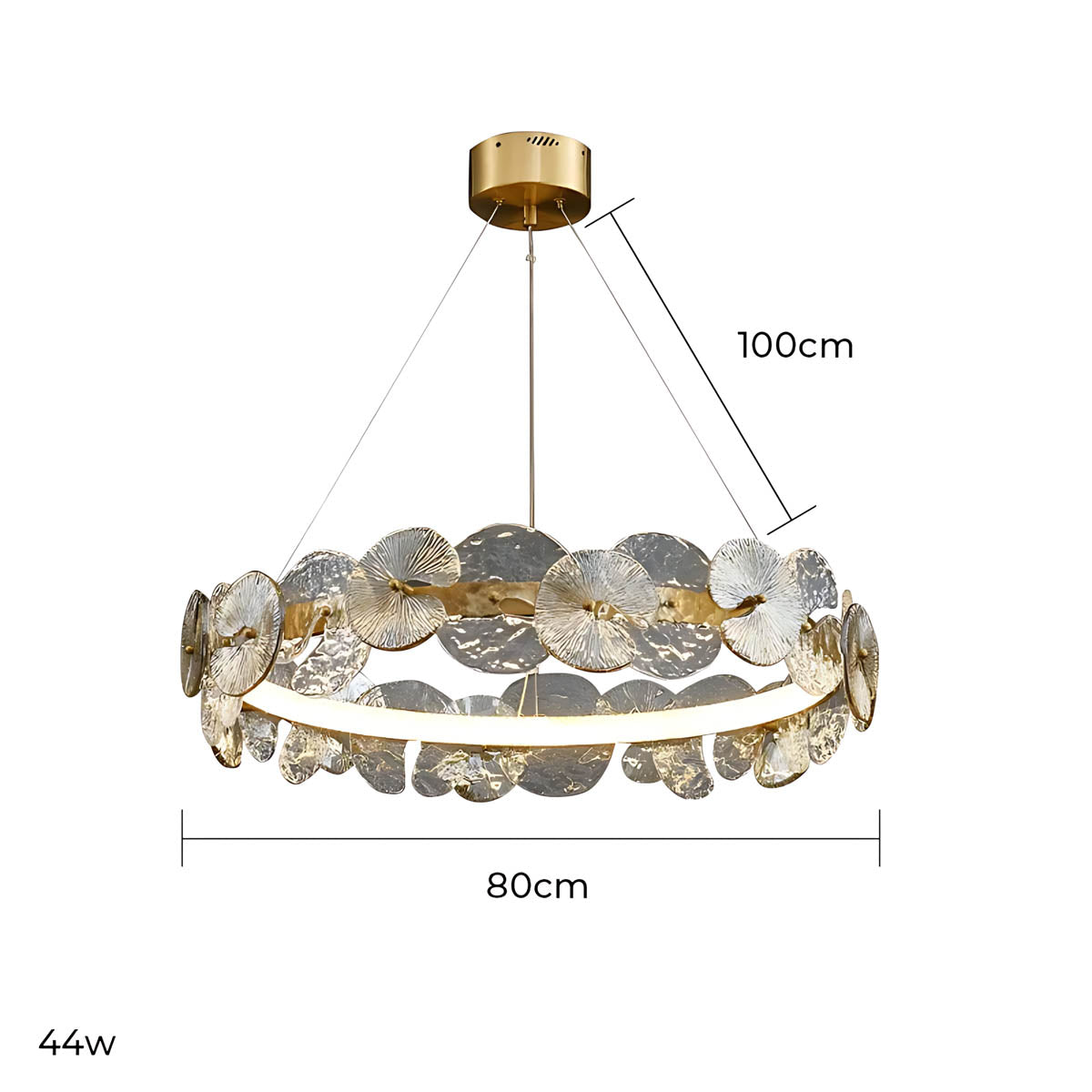 Blackthorn Loop Glass Chandelier — gallery image 17