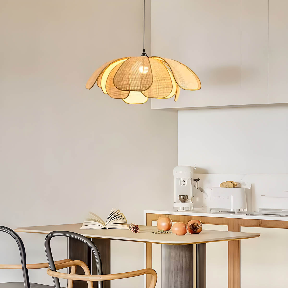 Huckleberry Loop Rattan Pendant Light — gallery image 7