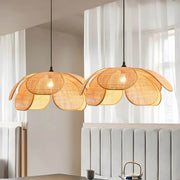 Huckleberry Loop Rattan Pendant Light — gallery image 4
