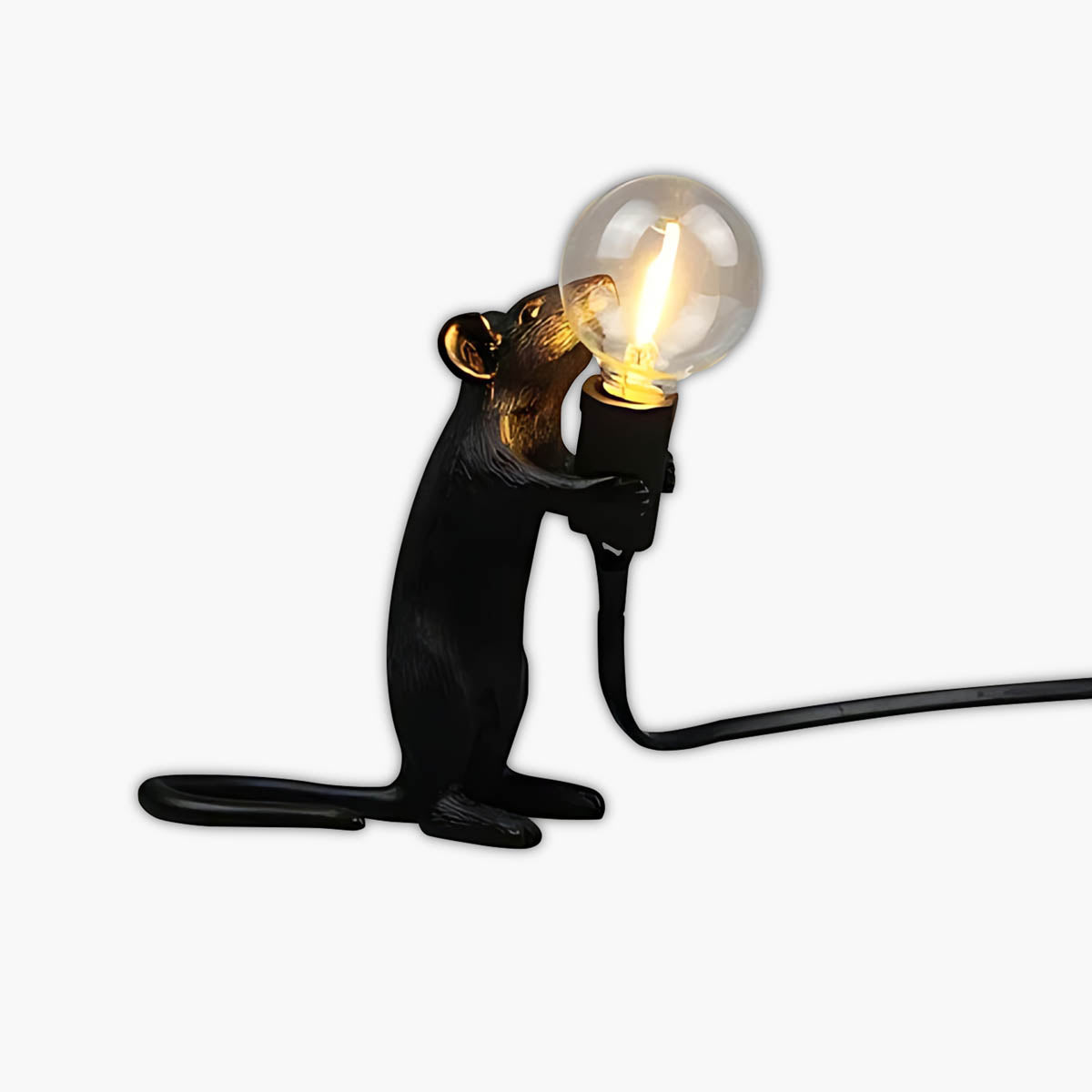 Larchwood Loop Resin Globe Table Lamp — gallery image 1