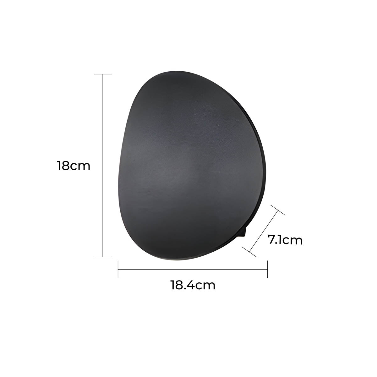 Bracken Halo Pebble Aluminum Wall Sconce — gallery image 13