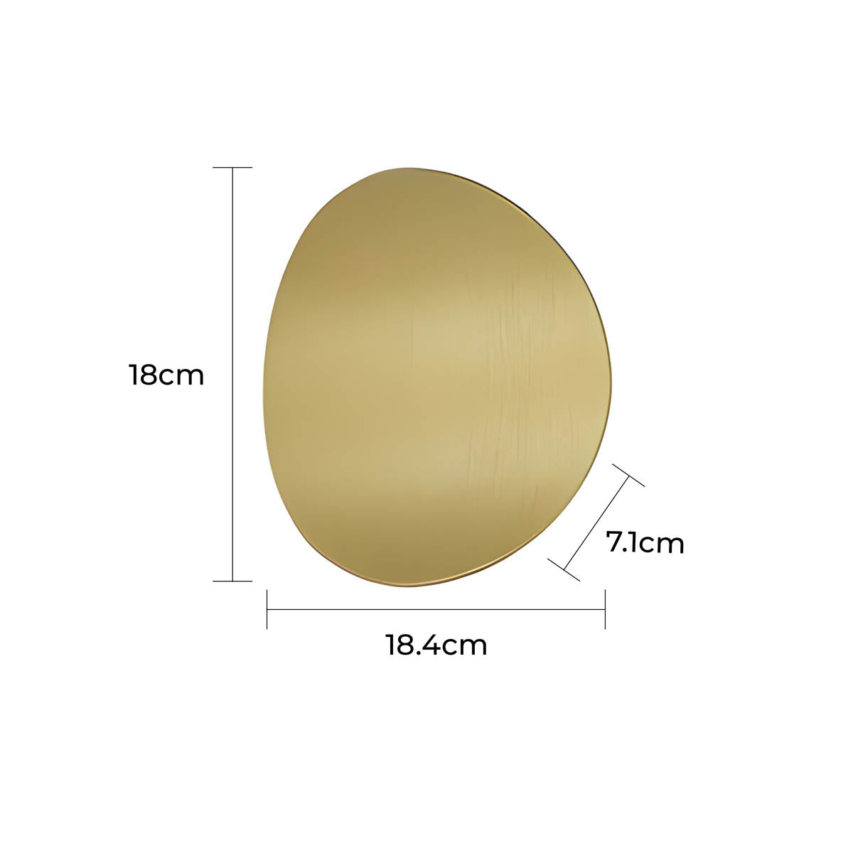 Bracken Halo Pebble Aluminum Wall Sconce — gallery image 15