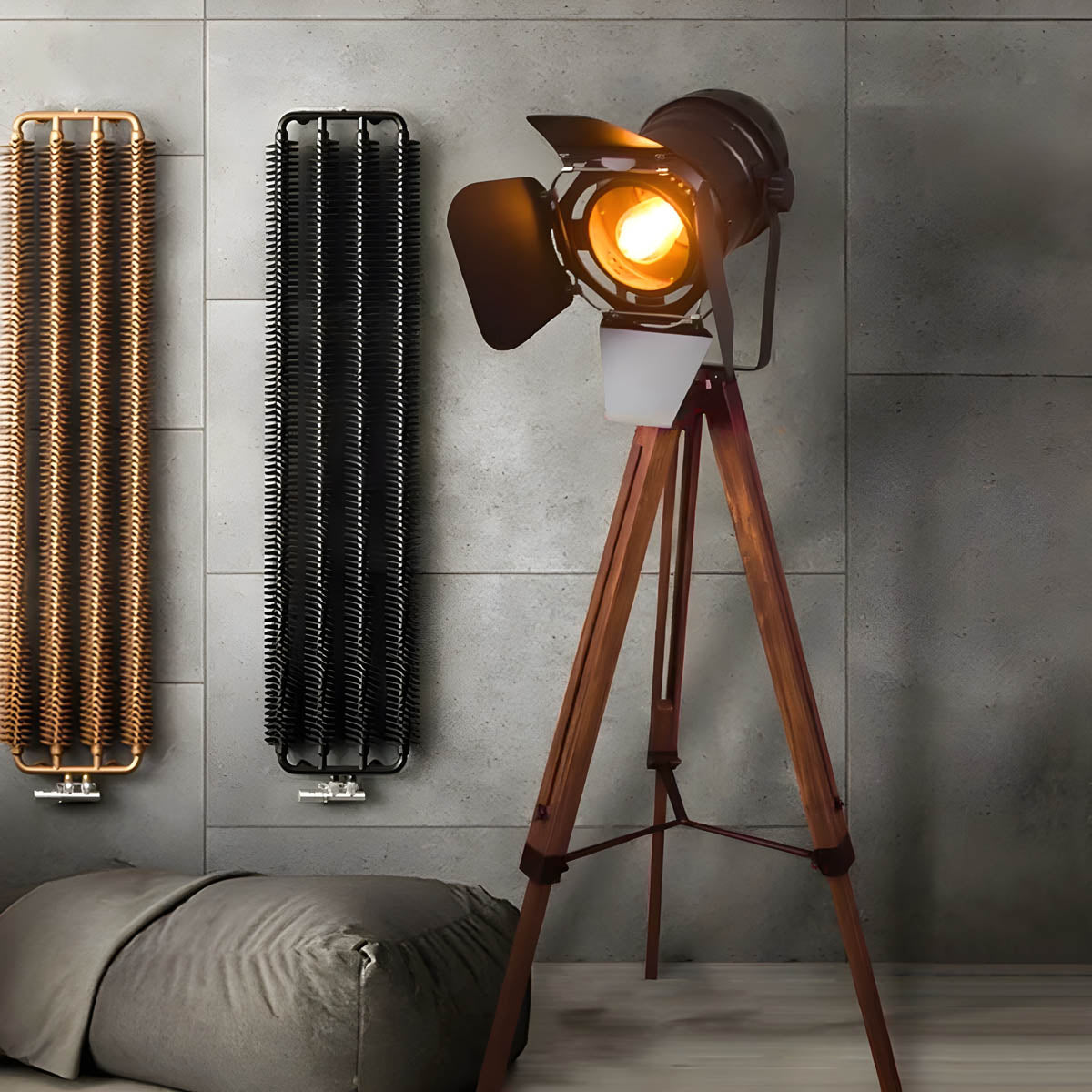 Silverwood Loop Wood Floor Lamp — gallery image 2