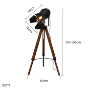 Silverwood Loop Wood Floor Lamp — gallery image 11