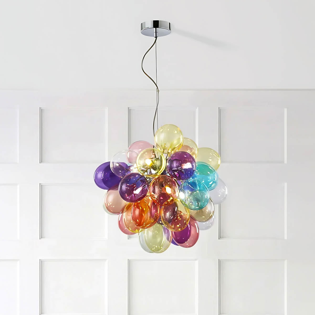Whitmore Loop Glass Linear Chandelier — gallery image 10