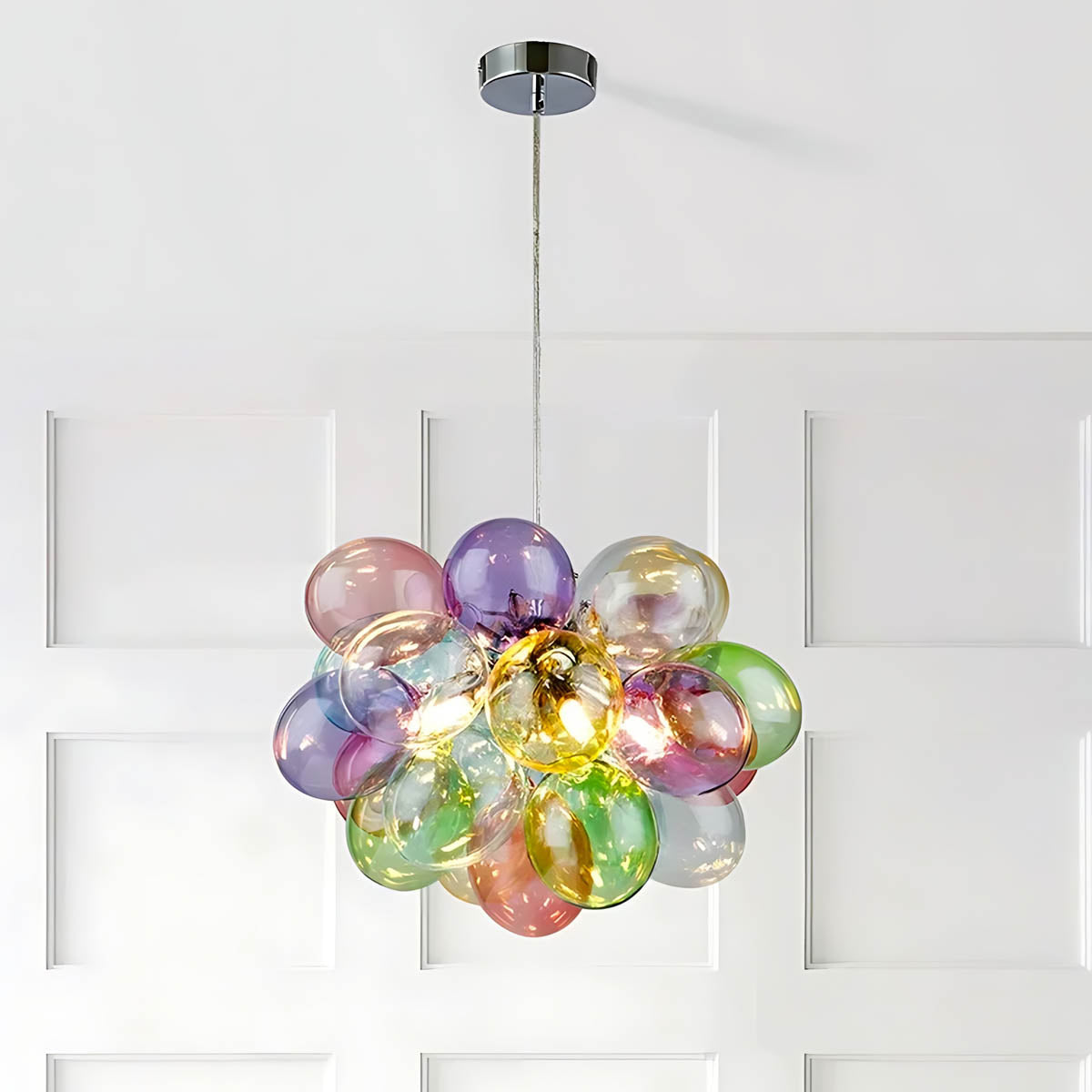 Whitmore Loop Glass Linear Chandelier — gallery image 11