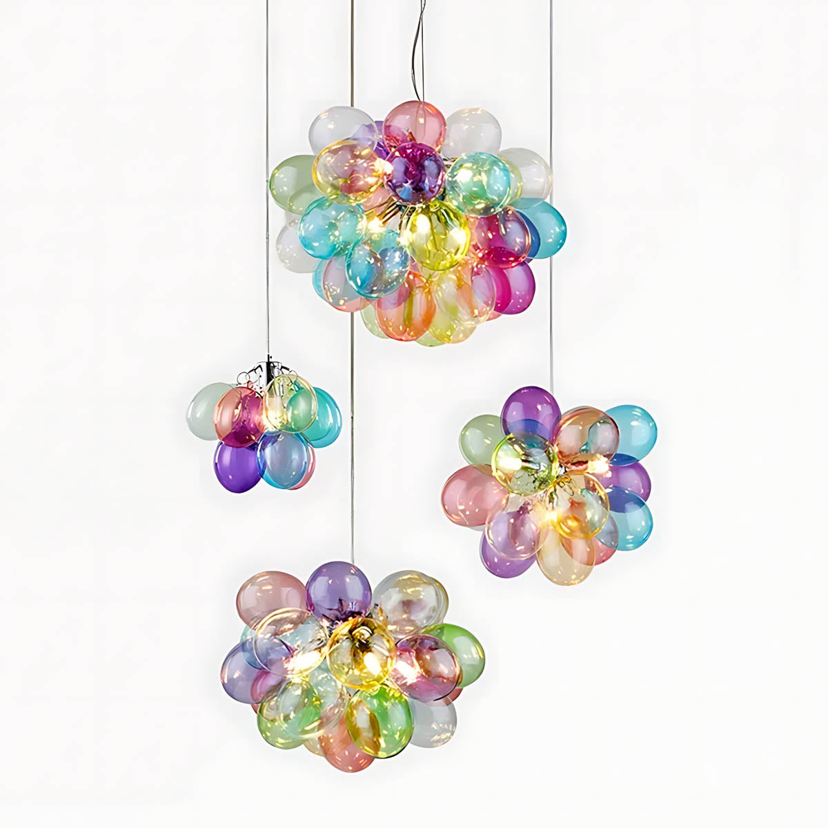 Whitmore Loop Glass Linear Chandelier — gallery image 8