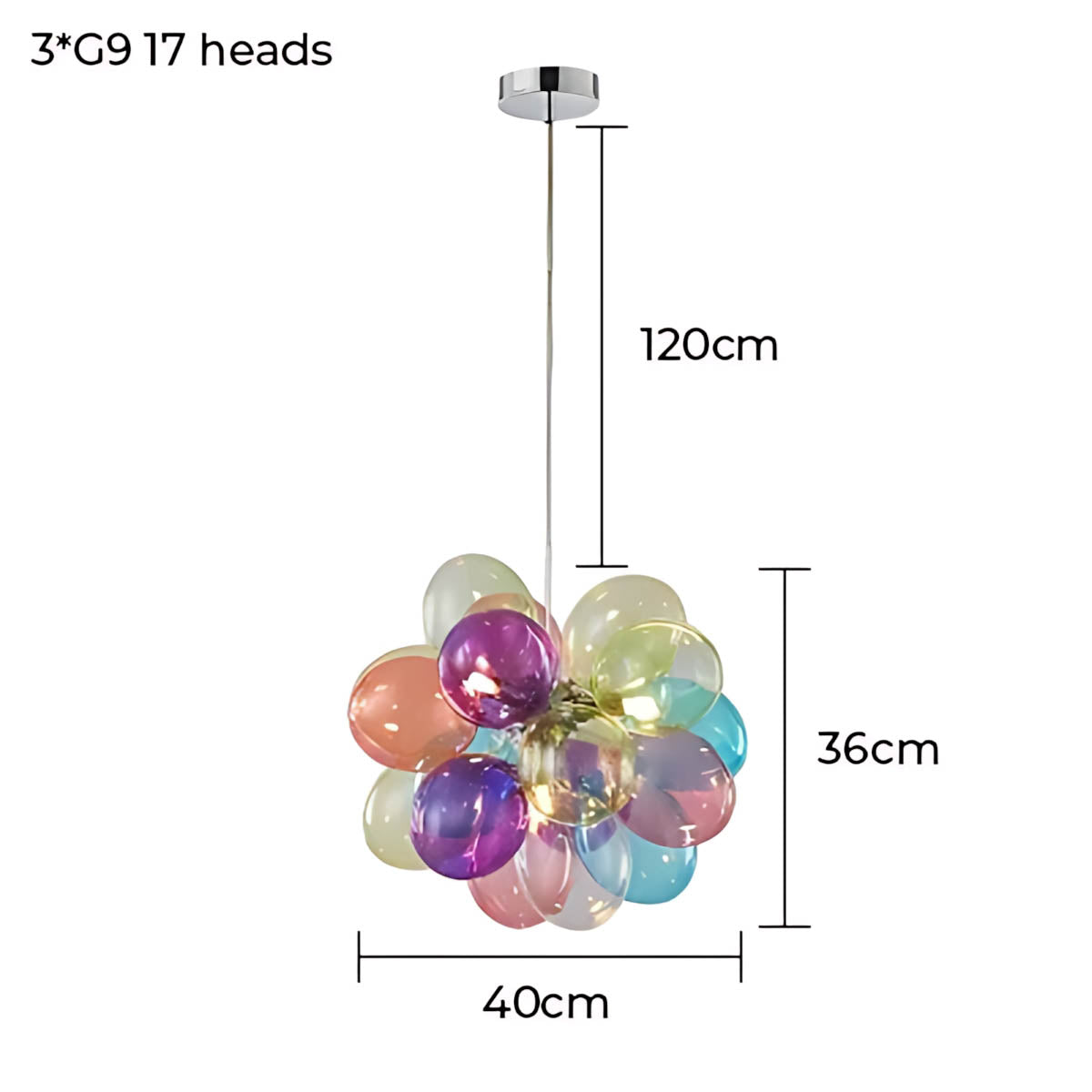 Whitmore Loop Glass Linear Chandelier — gallery image 16