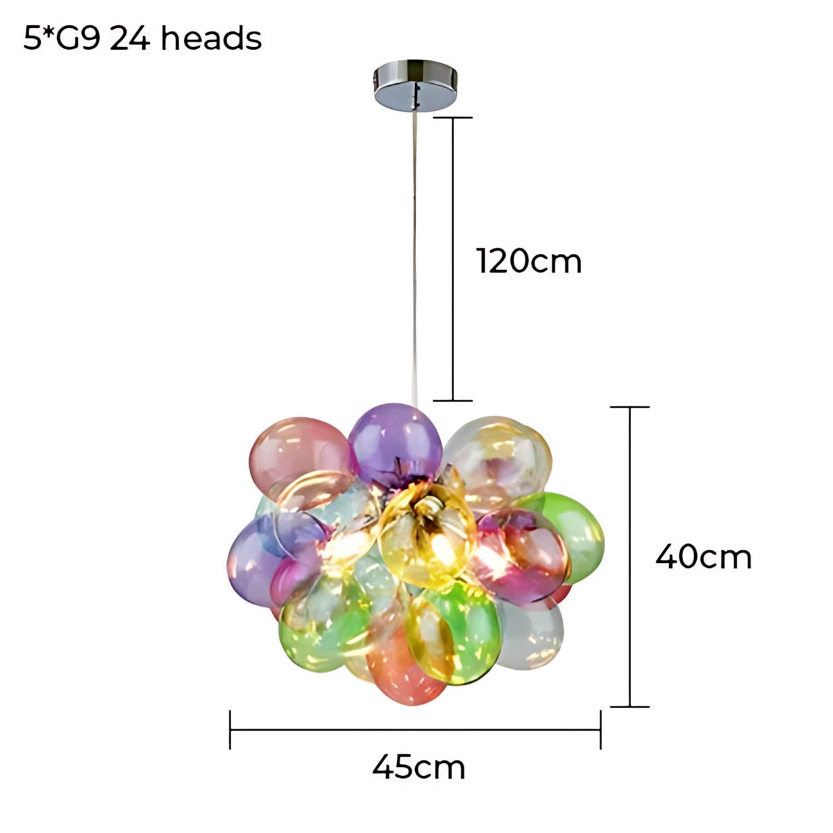 Whitmore Loop Glass Linear Chandelier — gallery image 17