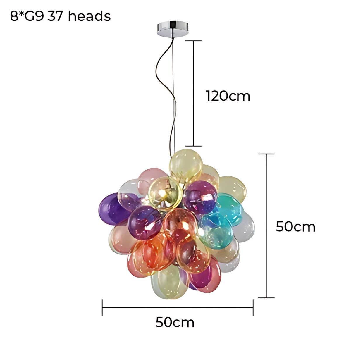 Whitmore Loop Glass Linear Chandelier — gallery image 18