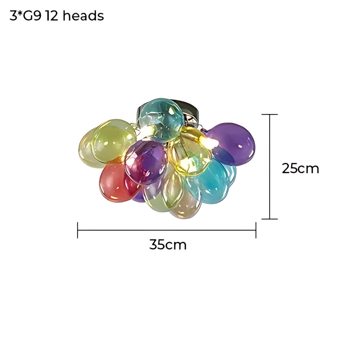 Whitmore Loop Glass Linear Chandelier — gallery image 20
