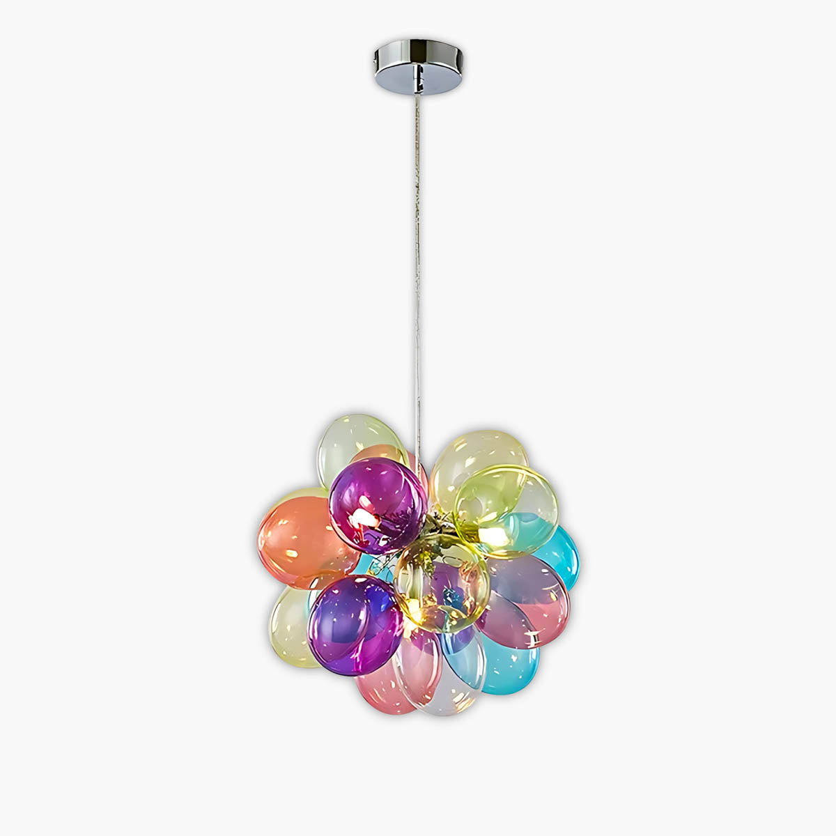 Whitmore Loop Glass Linear Chandelier — gallery image 1