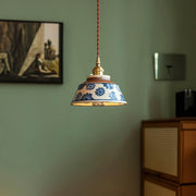 Woodford Loop Ceramic Linear Pendant Light — gallery image 5