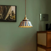 Woodford Loop Ceramic Linear Pendant Light — gallery image 3