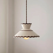 Woodford Loop Ceramic Linear Pendant Light — gallery image 8