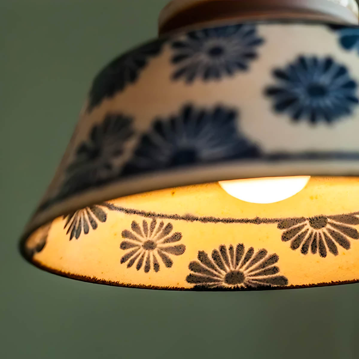 Woodford Loop Ceramic Linear Pendant Light — gallery image 12