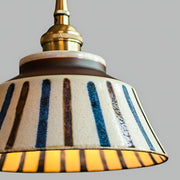 Woodford Loop Ceramic Linear Pendant Light — gallery image 2