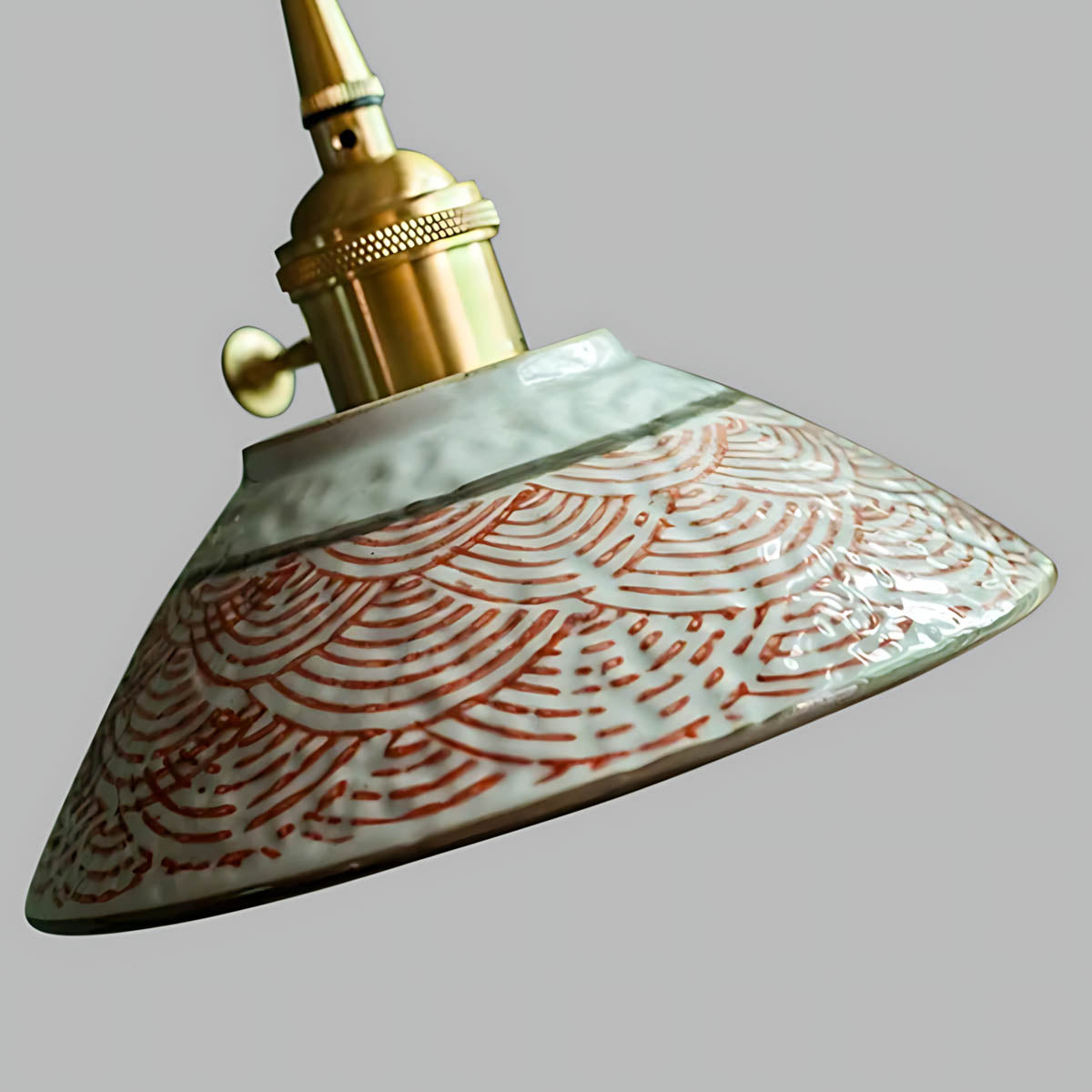 Woodford Loop Ceramic Linear Pendant Light — gallery image 6