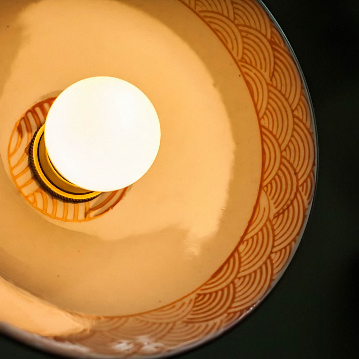 Woodford Loop Ceramic Linear Pendant Light — gallery image 13