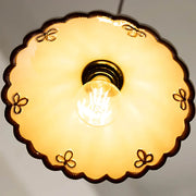 Woodford Loop Ceramic Linear Pendant Light — gallery image 14