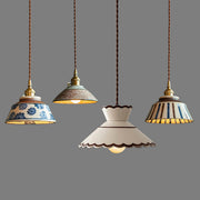 Woodford Loop Ceramic Linear Pendant Light — gallery image 10