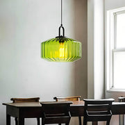 Alder Frame Glass Fluted Chandelier — gallery image 8