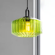 Alder Frame Glass Fluted Chandelier — gallery image 11